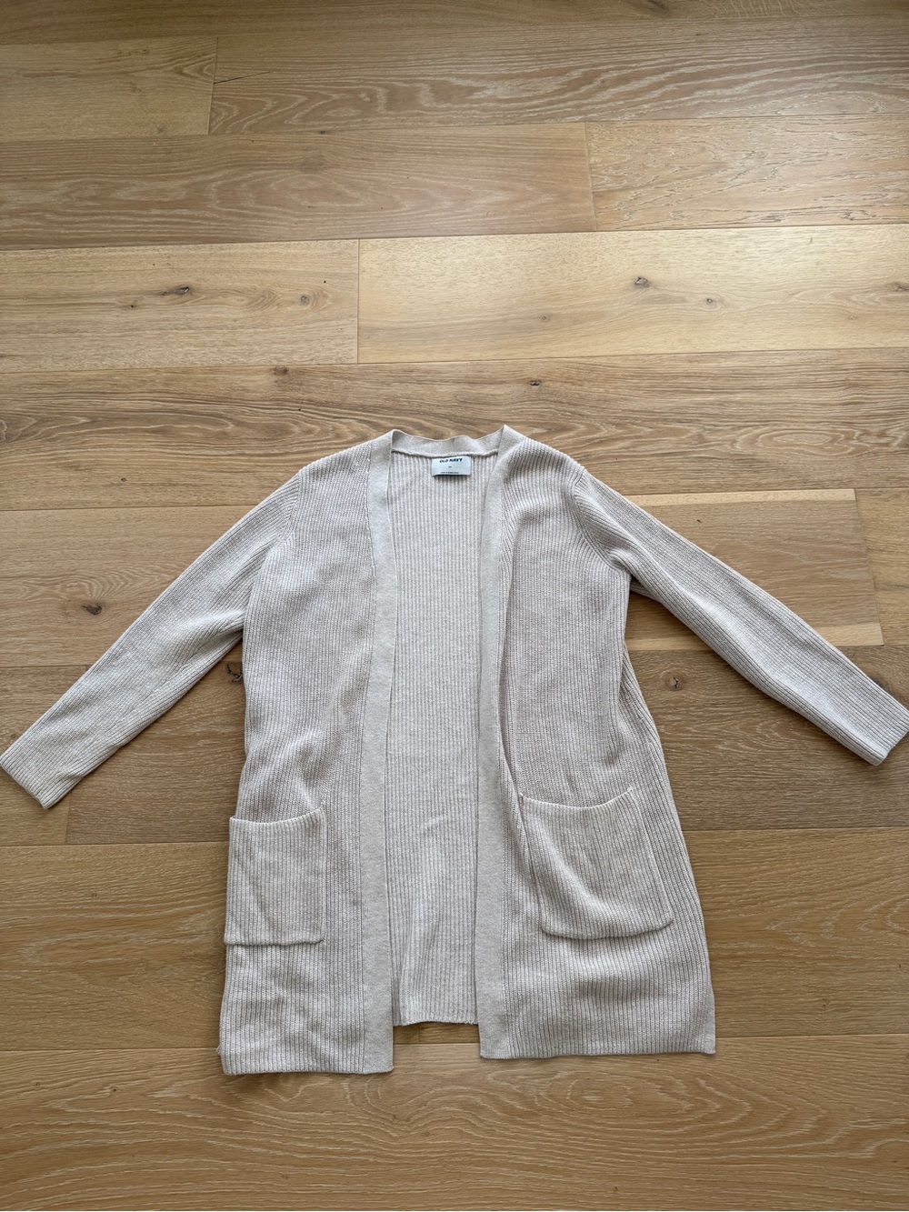 Old Navy Beige Open-Front Women's Cardigan Sweater
